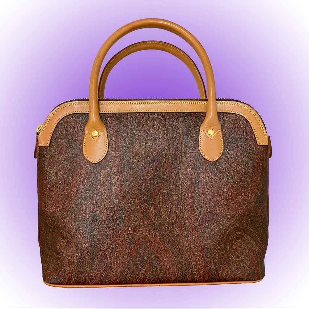 ETRO Paisley Jacquard Leather Purse